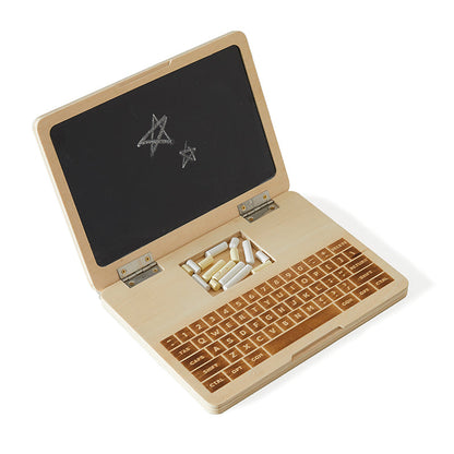 Wooden Chalk Laptop