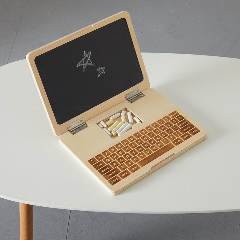 Wooden Chalk Laptop